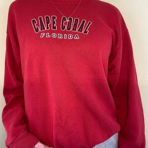 Cape Coral Florida Red Sweater